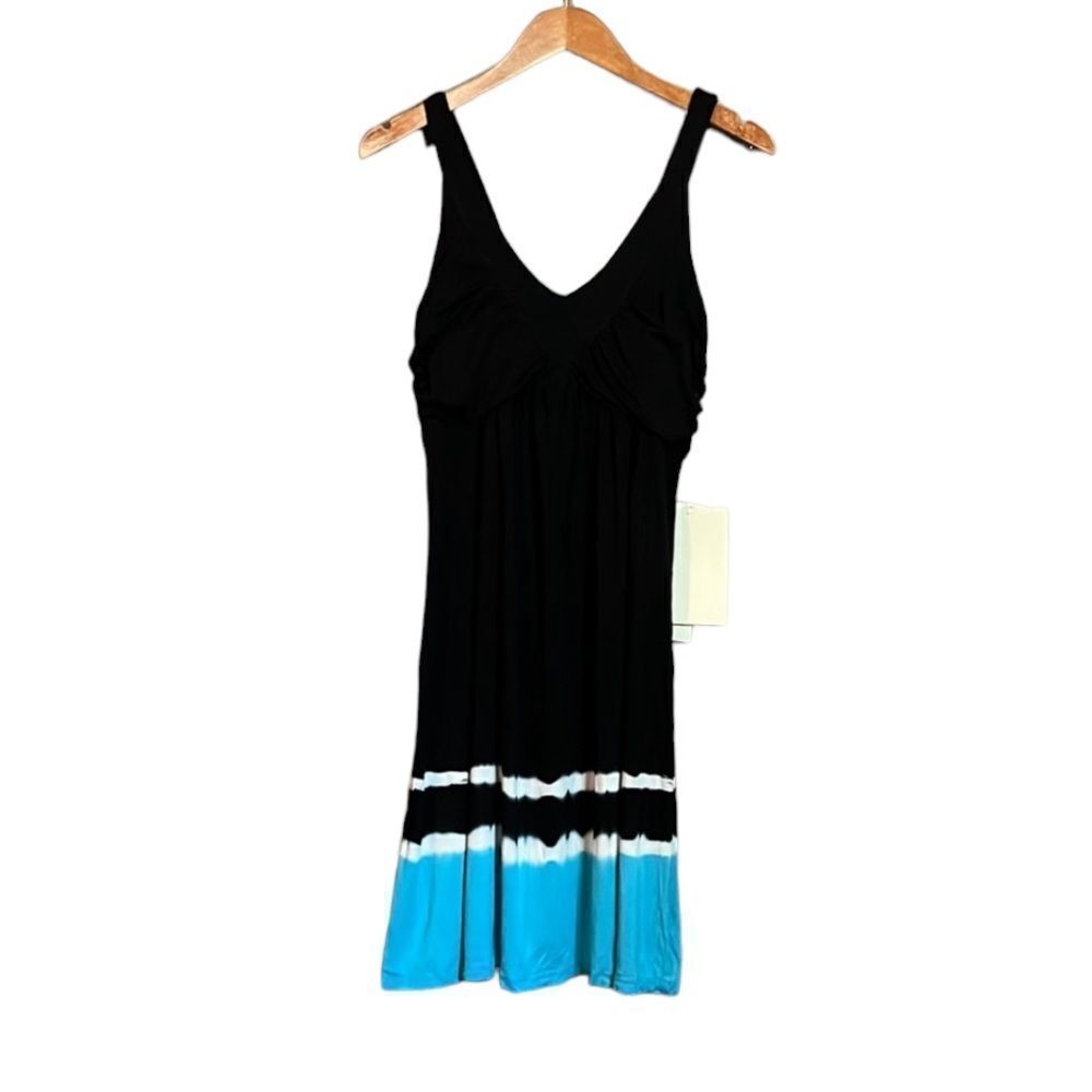 ‎NWT! Boston Proper Green Dragon dip dye dress